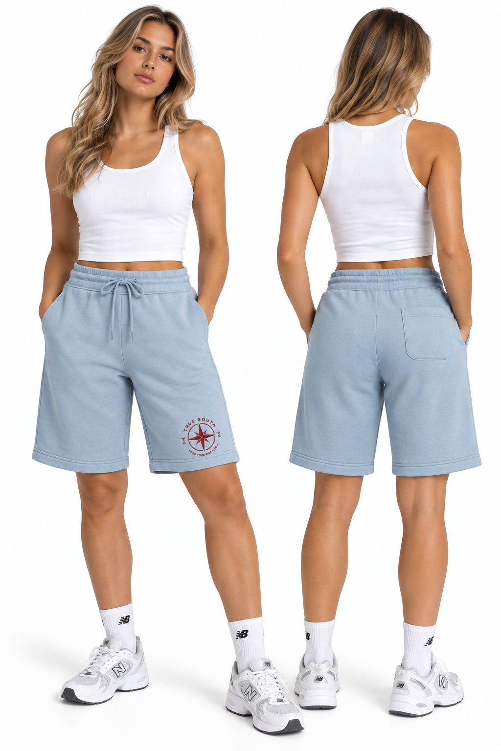 TS - Bermuda Sweat Shorts Baby Blue