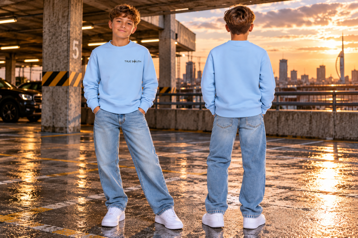 Junior - Classic Crew - Baby Blue