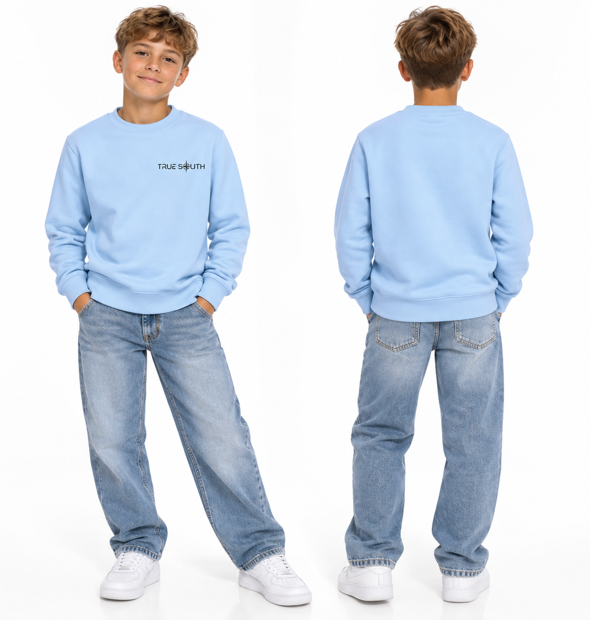 Junior - Classic Crew - Baby Blue