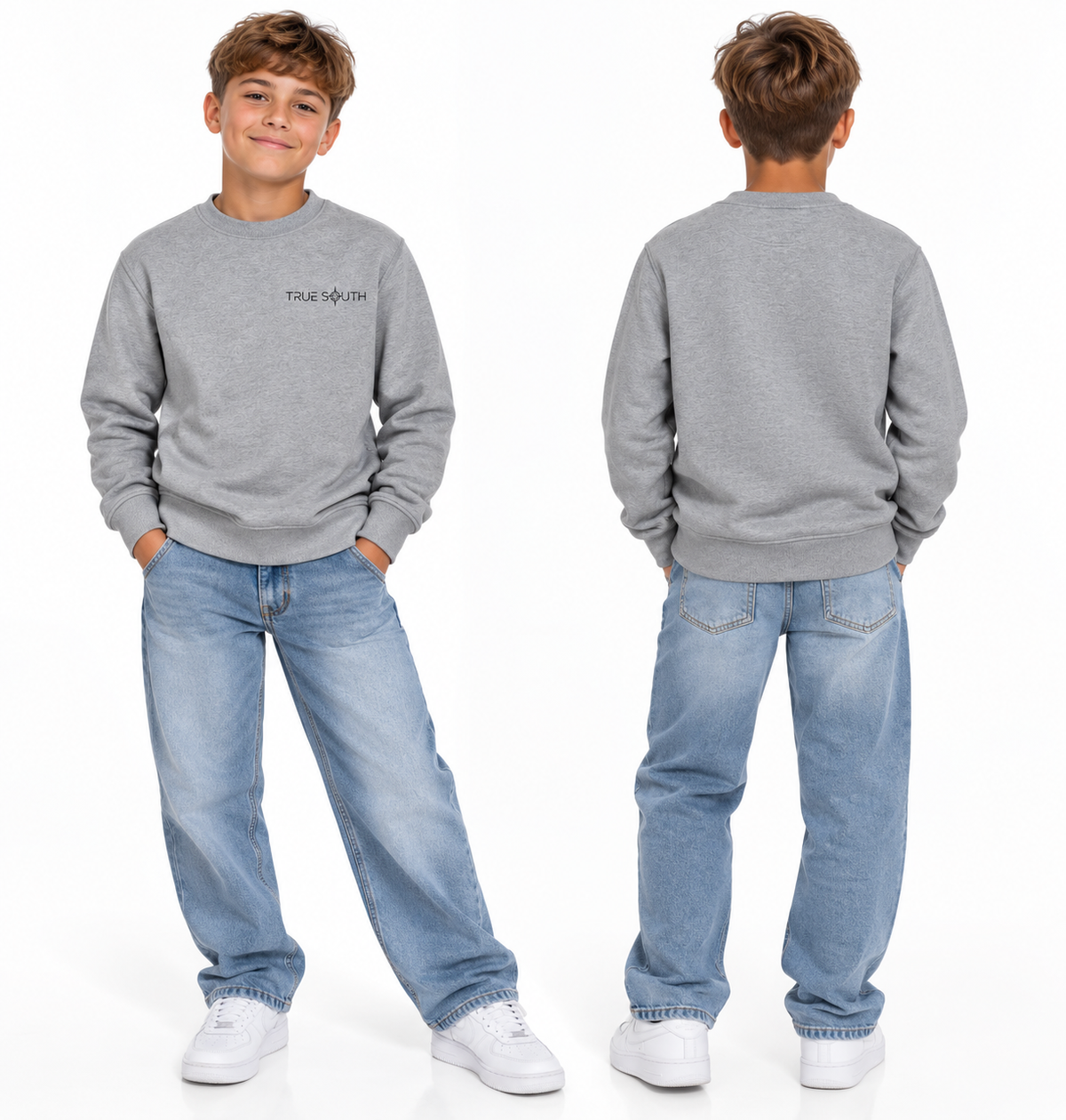 Junior - Classic Crew - Grey