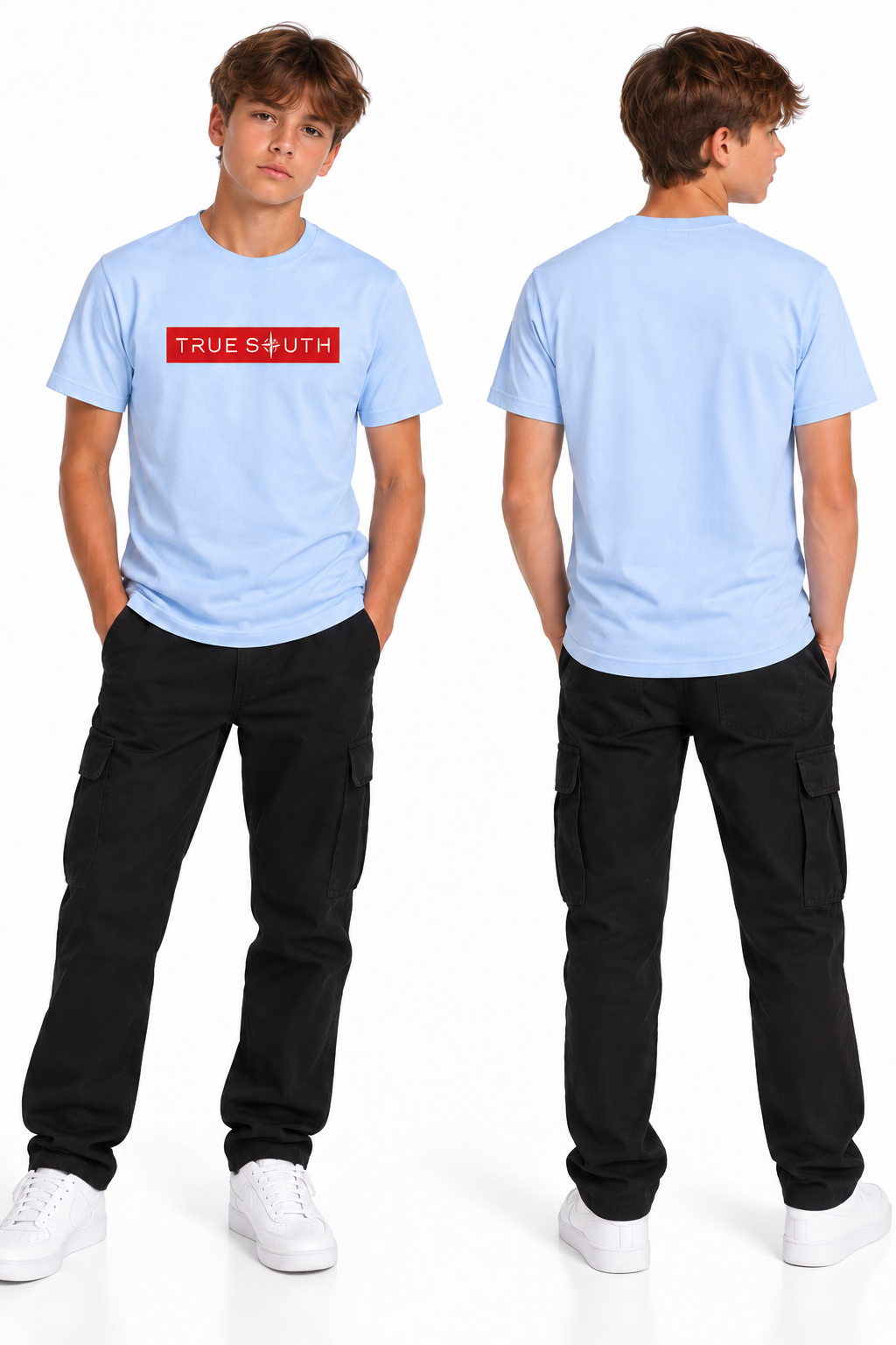 Junior - Classic Red Label T-Shirt Baby Blue