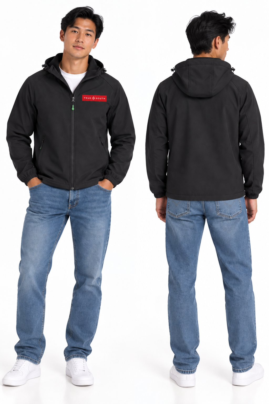 TS - Red Label Hooded Soft Shell Jacket Black